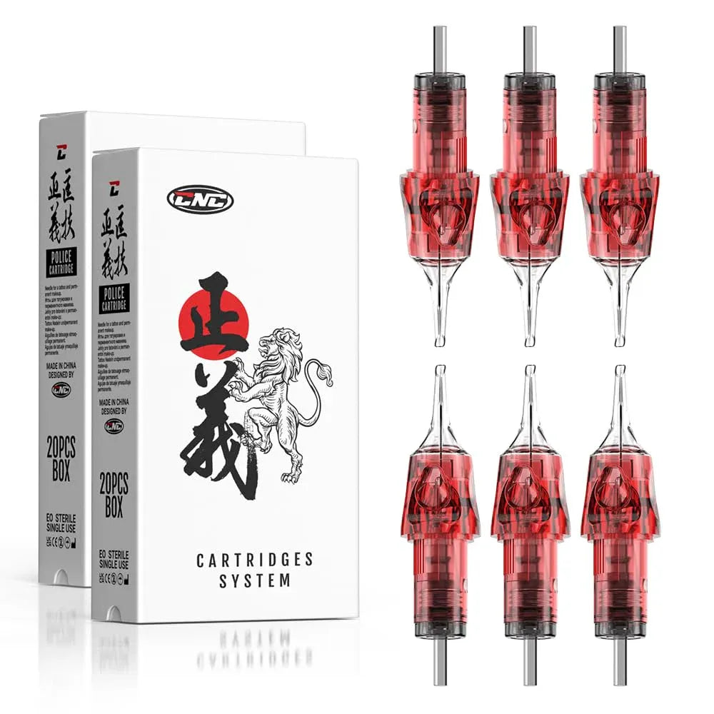 CNC Police Round Shader Cartridges | RS Tattoo Needle Cartridges - Tattoo Boutique